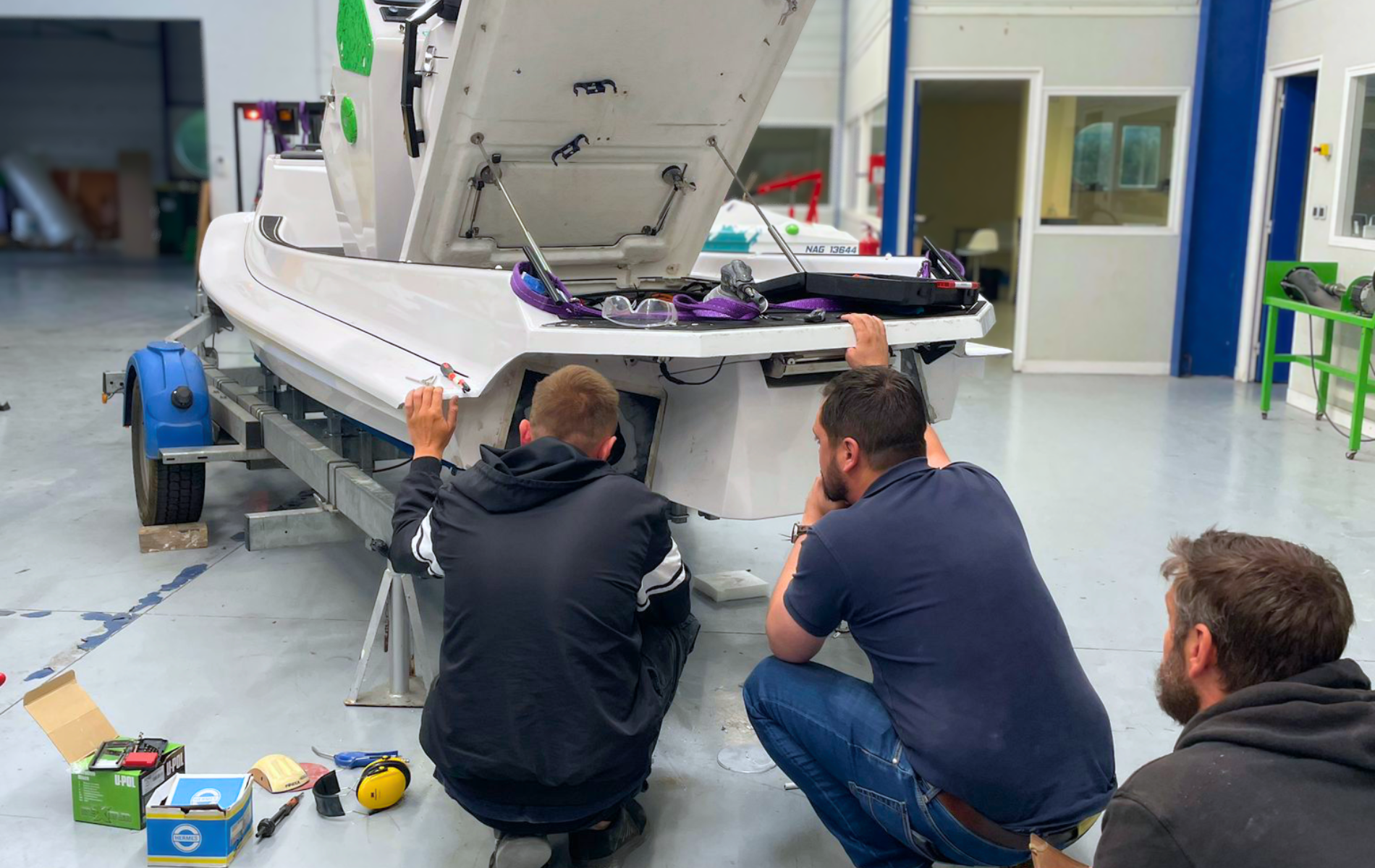 Réparation de bateaux électriques Sea’U Experience